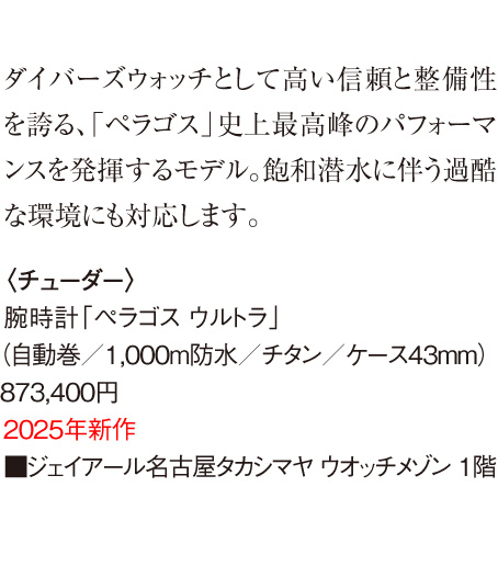 〈TUDOR〉腕表「佩拉戈斯奥特」