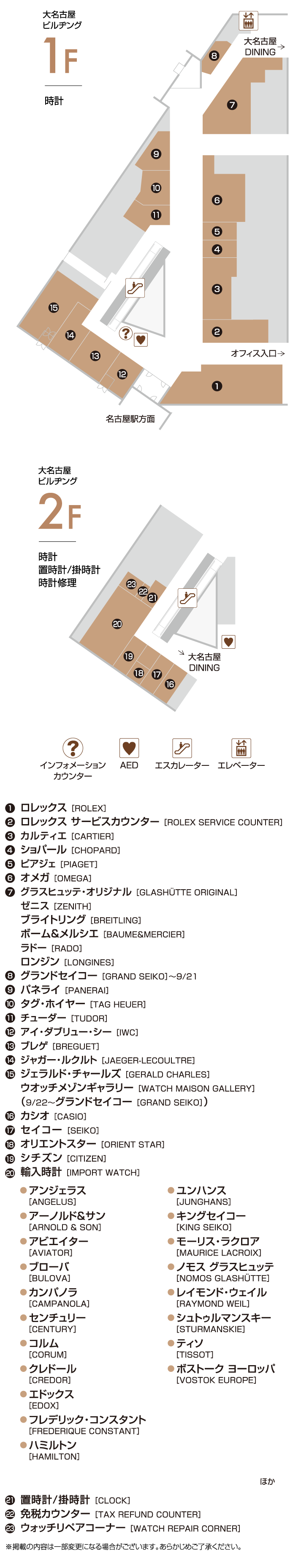 大名古屋大厦1F 2F
