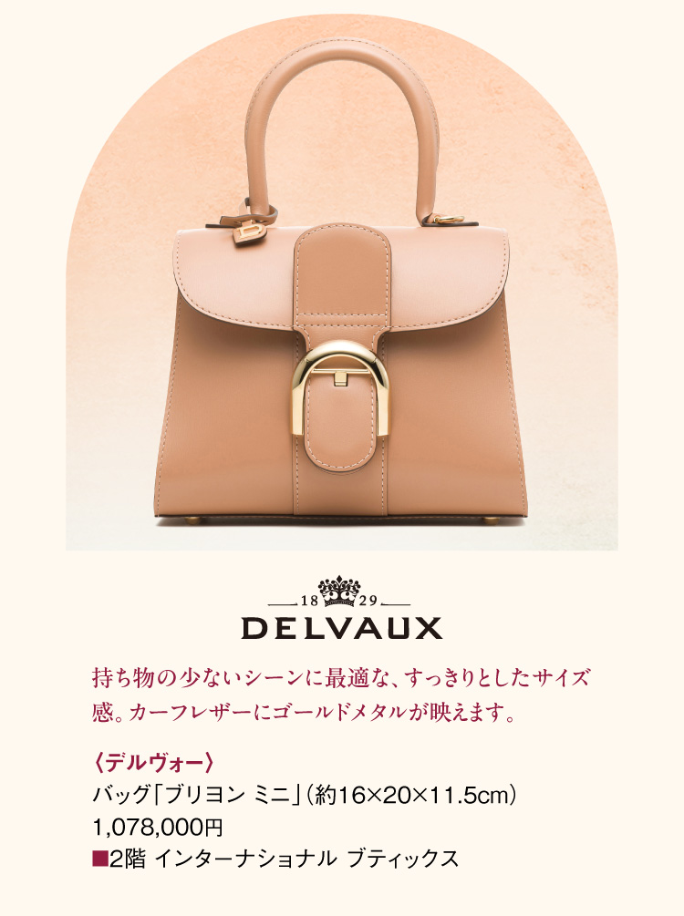 〈デルヴォー〉バッグ「ブリヨン ミニ」