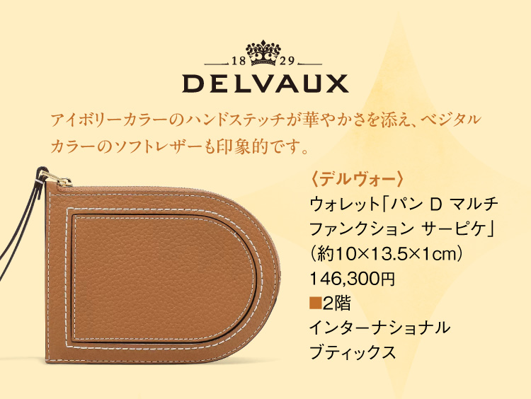 〈デルヴォー〉ウォレット「パン D マルチ ファンクション サーピケ」