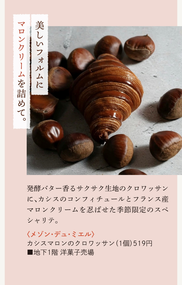 〈メゾン・デュ・ミエル〉カシスマロンのクロワッサン