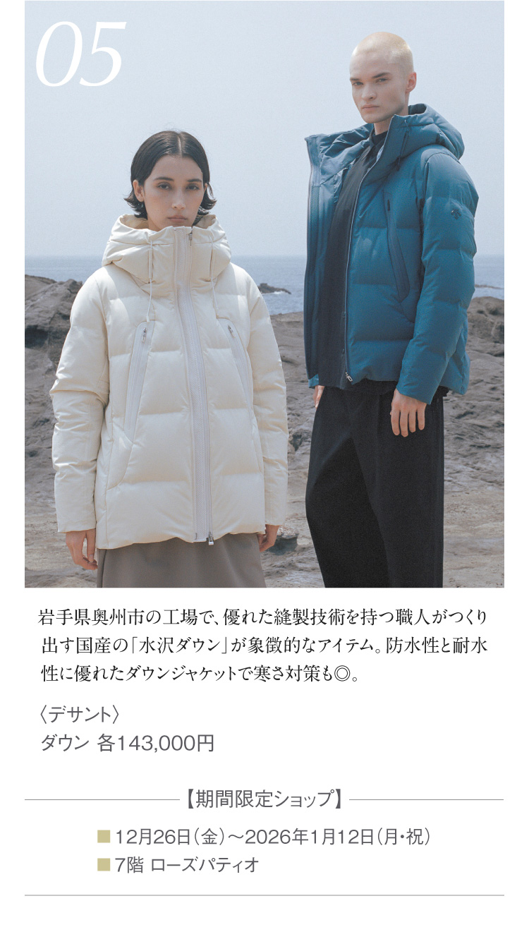 〈デサント〉ダウン