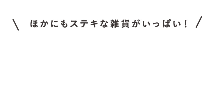 ほかにもステキな雑貨がいっぱい！