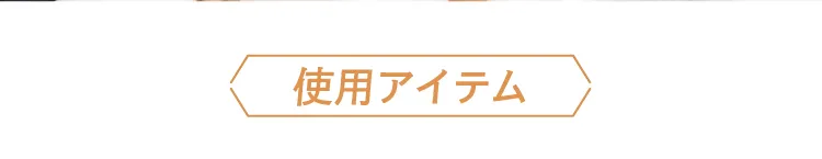 使用アイテム