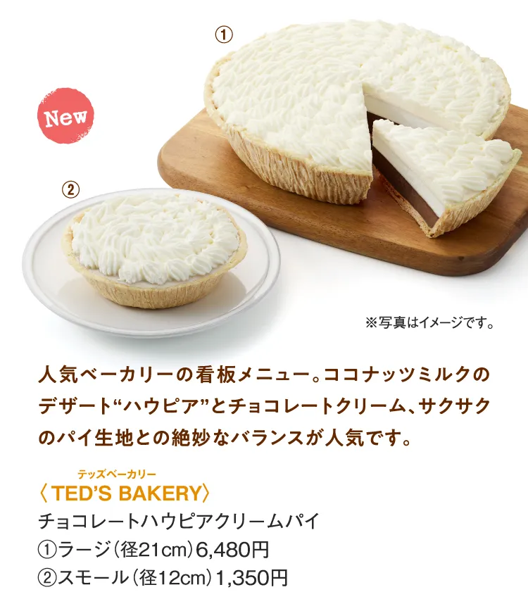 〈TED’S BAKERY〉チョコレートハウピアクリームパイ