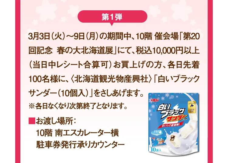 第1弾 白いブラックサンダー