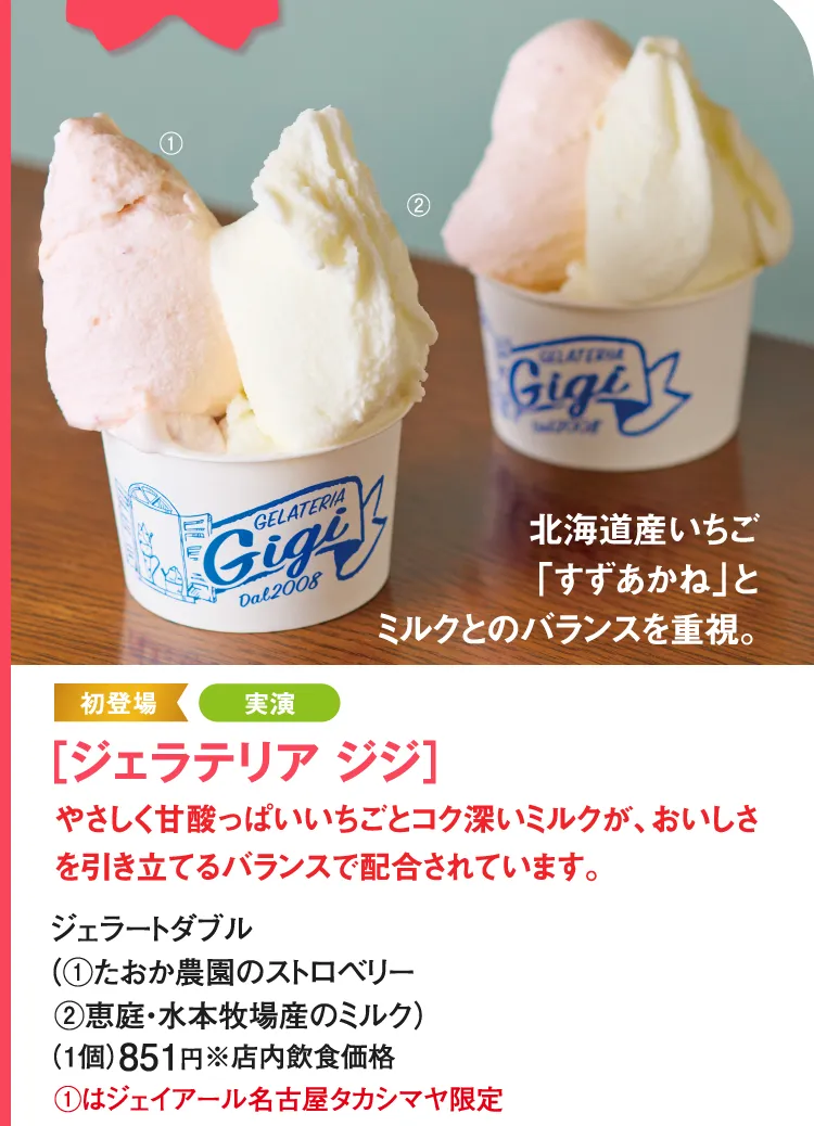 ［ジェラテリア ジジ］ジェラートダブル
