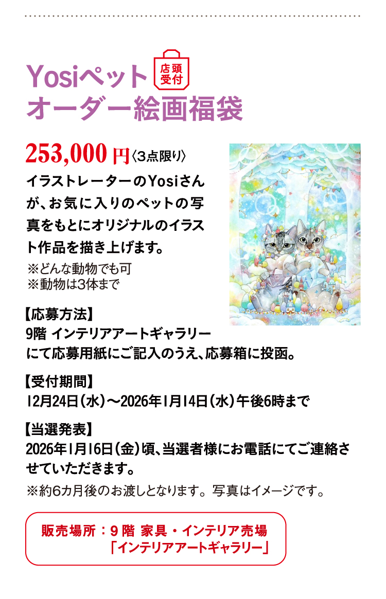 Yosi寵物定製繪畫福袋