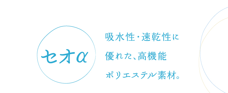 高功能聚酯材料,具有優良的吸水性和快乾性。