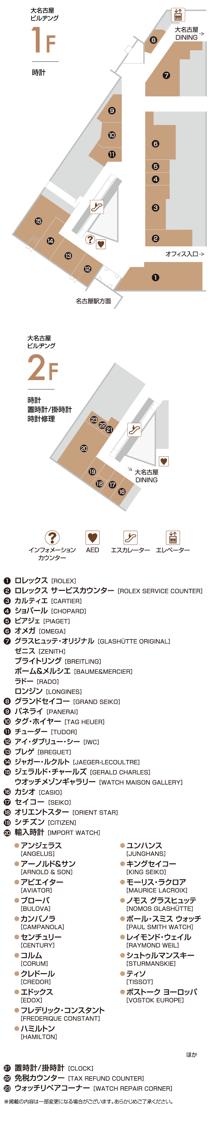 大名古屋大廈1F 2F
